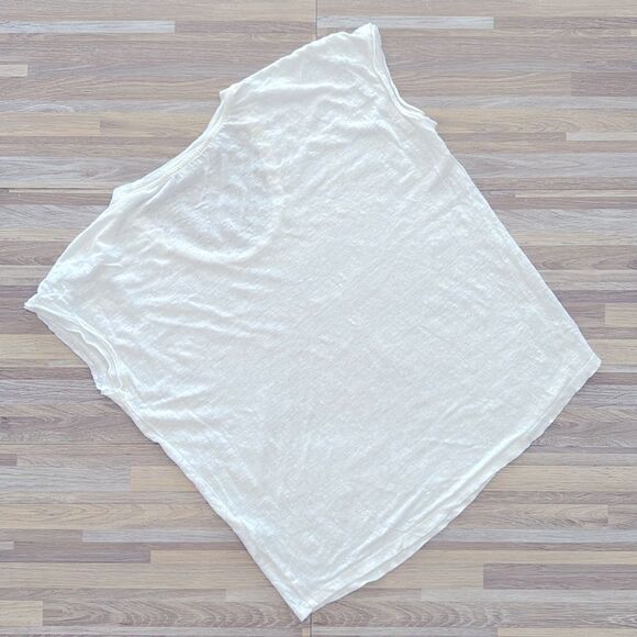 FRAME Easy Scoop Linen Top - Picture 3 of 5